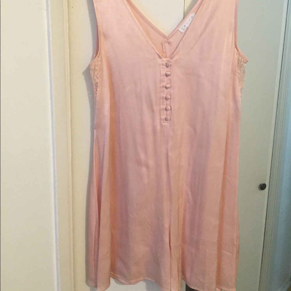 Satin baby pink Romper